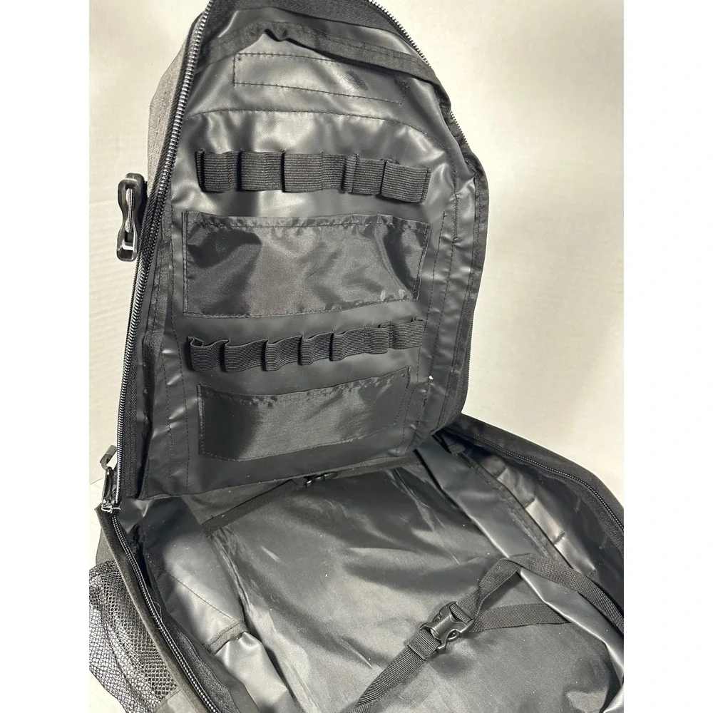 Black‎ Tactical Backpack Multi-Pocket Military Style MOLLE Rucksack Heavy Duty